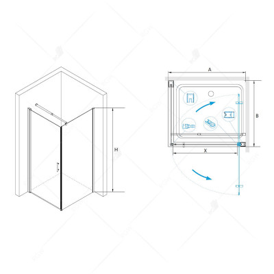 Душевой уголок RGW LE-33