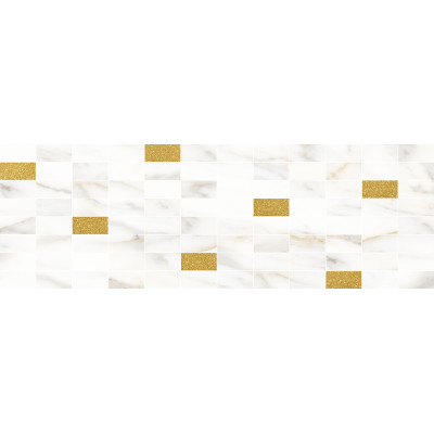 Aragon Декор мозаичный белый золото MM60157 20х60