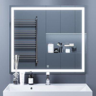 Зеркало для ванной Uperwood Tanos 90 x 80 см, с led-подстветкой и подогревом
