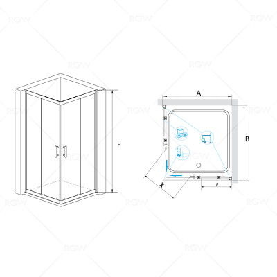 Душевой уголок RGW PA-31