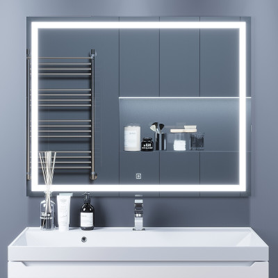 Зеркало для ванной Uperwood Tanos 100 x 80 см, с led-подстветкой и подогревом
