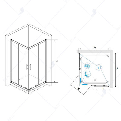 Душевой уголок RGW HO-31